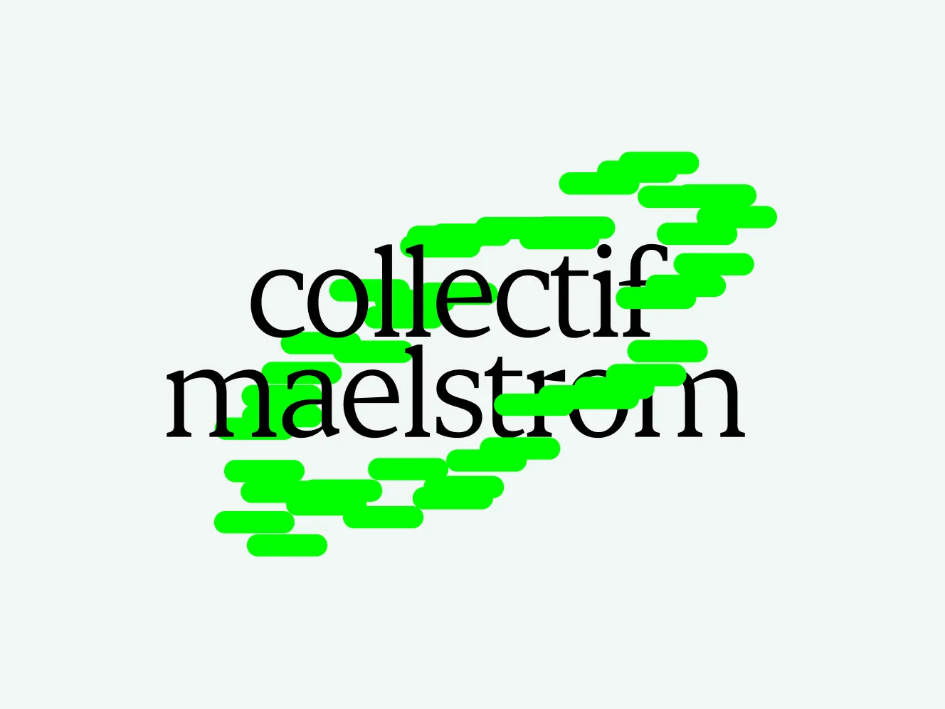 Logo du Collectif Maelstrom, conçu par Studiolo