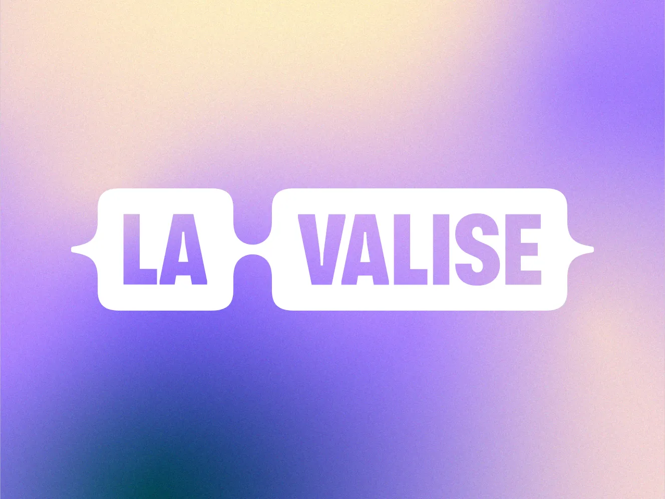 Logo de l'association La Valise, conçu par Studiolo